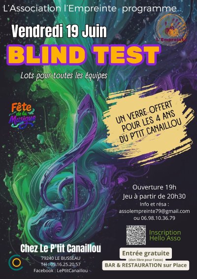 BLIND TEST - Anniv du Restaurant Le P'tit Canaillou