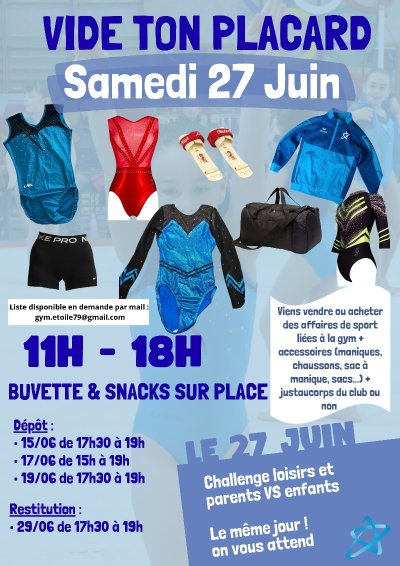 Vide placard spécial gym !