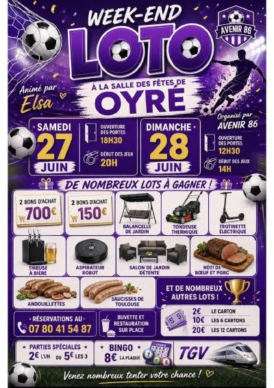 WEEK-END LOTO - LES 27 ET 28 JUIN 2026