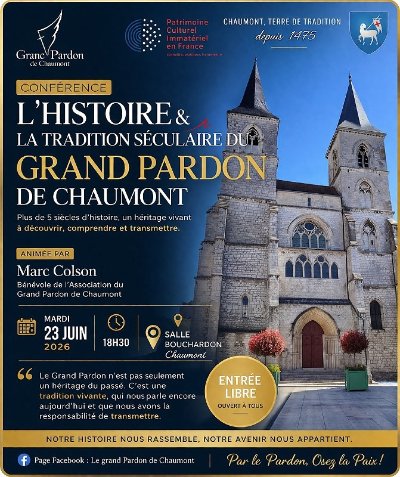 Conférence sur le Grand Pardon de Chaumont