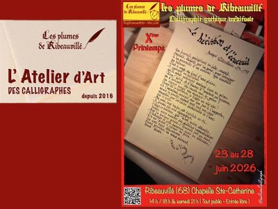 10e Printemps de la calligraphie gothique médiévale - Les plumes de Ribeauvillé
