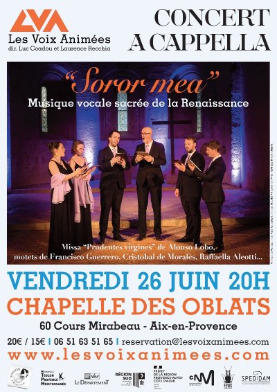 Concert :  "Soror mea"- Les Voix Animées