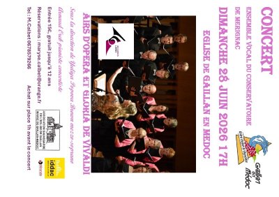 Concert de l'ensemble vocal du conservatoire de  Mérignac