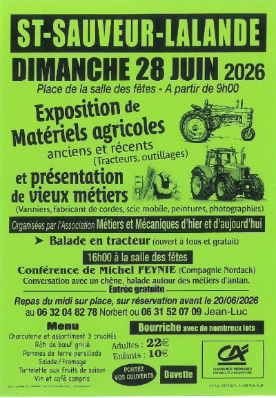 Exposition de matériels agricoles et vieux métiers