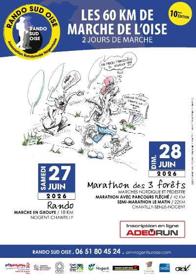 10ème édition des 60km de l'Oise-Marathon des trois forêts
