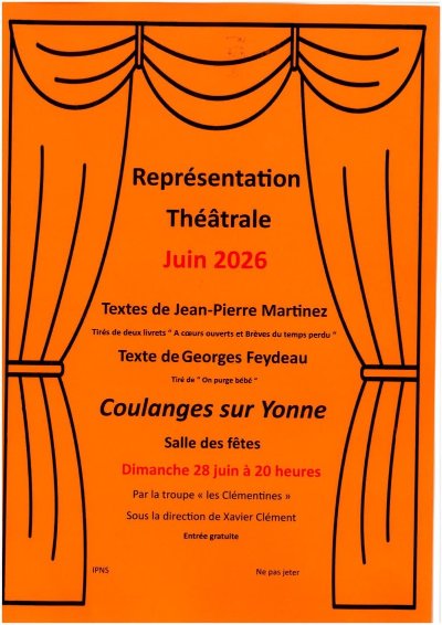 Représentation théâtrale - Troupe Les Clémentines
