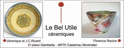 Exposition de céramiques à la galerie Le Bel Utile