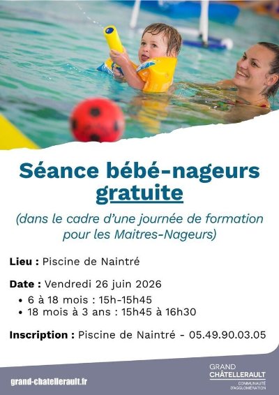 Séance bébé-nageurs gratuite