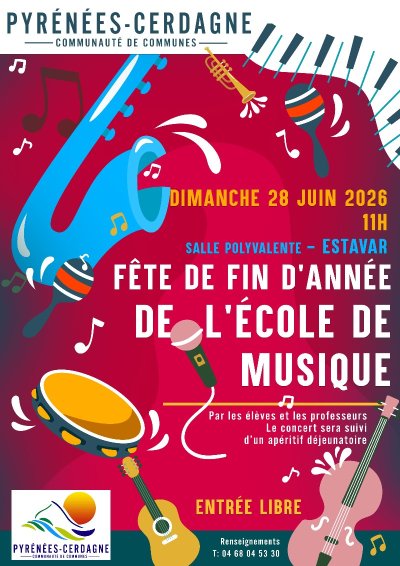 FÊTE DE FIN D'ANNÉE DE L'ÉCOLE DE MUSIQUE