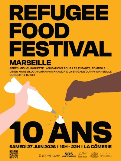 Fête des dix ans du Refugee Food Festival à Marseille