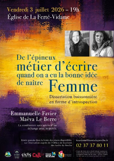 Conférence "De l'épineux métier d'écrire quand on a la bonne idée de naître femme"