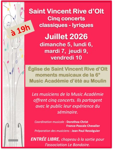 Music Académie d'été au Moulin