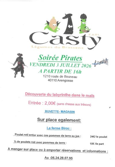 EARL Casty - Soirée Pirates