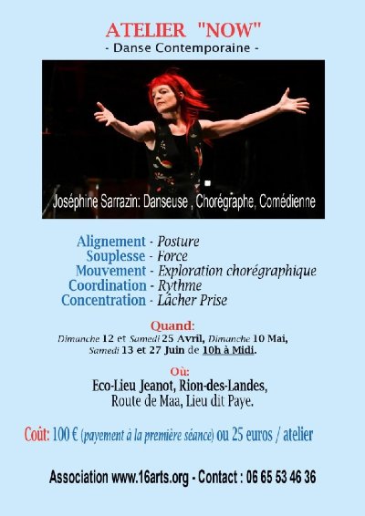 Atelier "Now" : Danse contemporaine