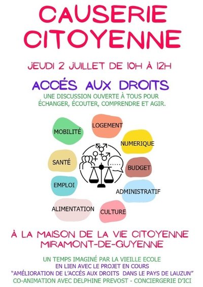 Causerie citoyenne : Accès aux droits