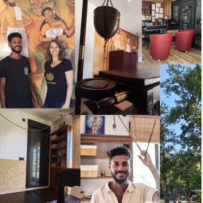 Massage indien Chavutti Thirumal avec Sherin Sasi, thérapeute du Kerala