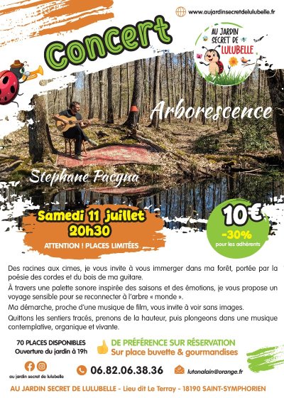 Concert "Arborescence" par Stéphane Pacyna