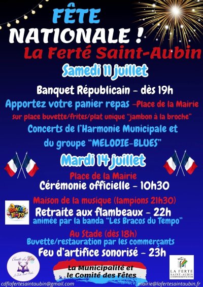 Fête nationale à la Ferté Saint Aubin