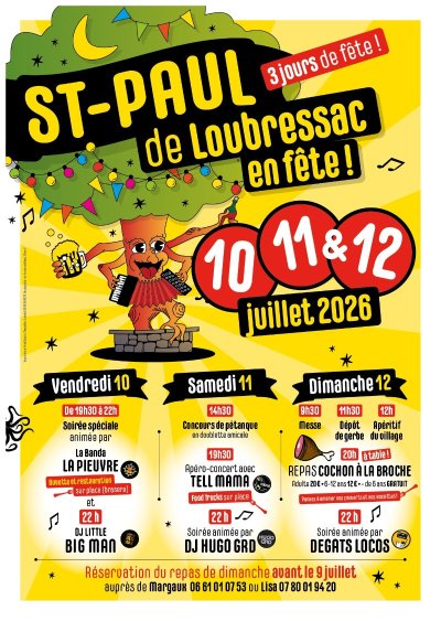 Fête votive de Saint Paul de Loubressac
