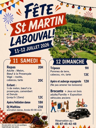 Fête votive à Saint-Martin-Labouval