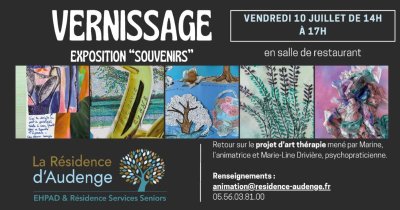 Vernissage "Souvenirs" à la Résidence d'Audenge
