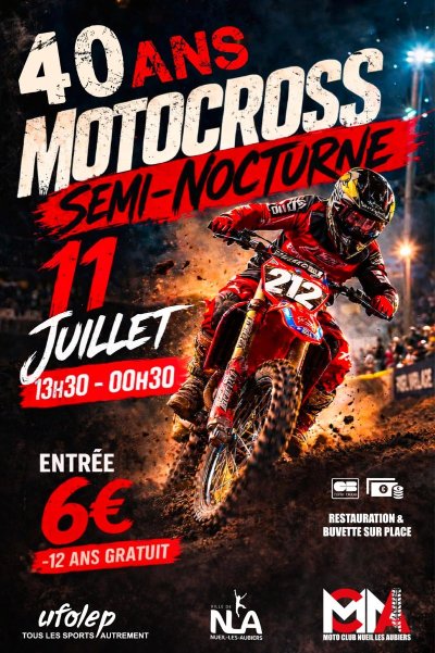 Motocross semi-nocturne
