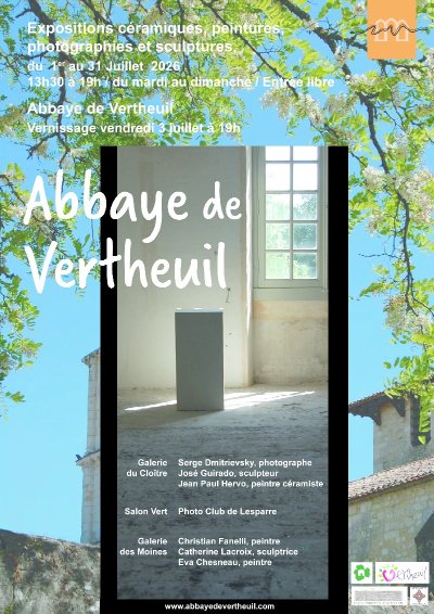 Exposition d'artistes à l'Abbaye de Vertheuil