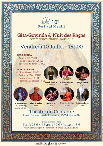 Nuit des raagas - conférence, danse et musique indienne