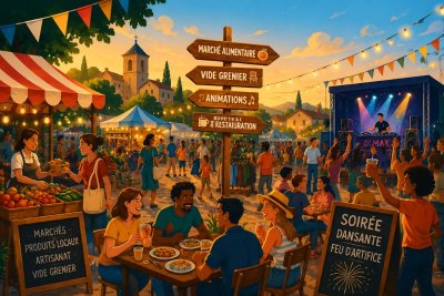 Grand marché de l'été - fête du 14 Juillet