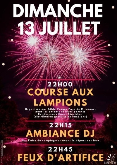 Feu d'artifice - fête nationale
