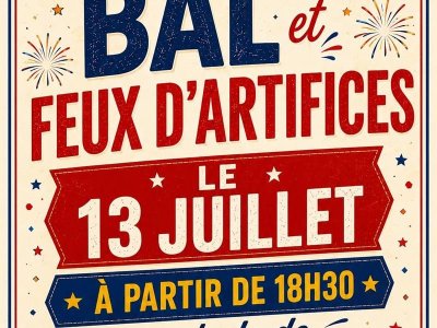 Bal et feux d'artifices - journée nationale