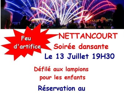 Soirée dansante et feu d'artifice