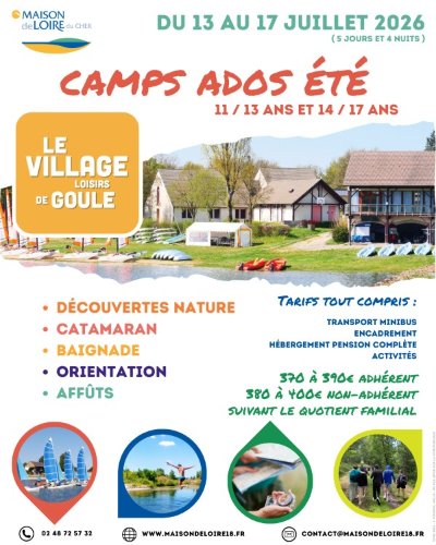 Camps nature pour ados