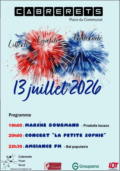 Marché gourmand et bal populaire à Cabrerets