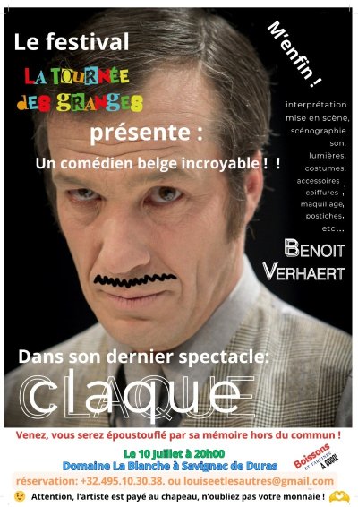La tournée des Granges Spectacle théâtre "CLAQUE"