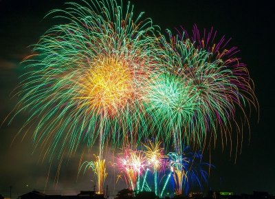 Fête de la Vézère et feu d'artifice aux Eyzies