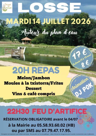 Repas autour du plan d'eau