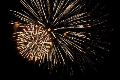 Pyrotechnie du 14 juillet à Bridiers
