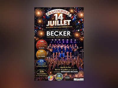 Fête du 14 juillet à la Coupole animée par l'Orchestre Bernard Becker