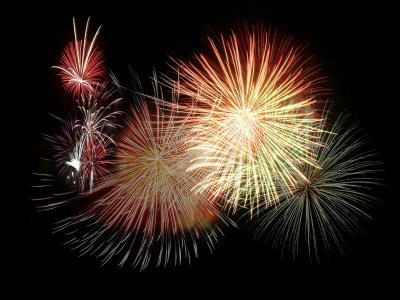 Feu d'artifice à Dives-sur-Mer