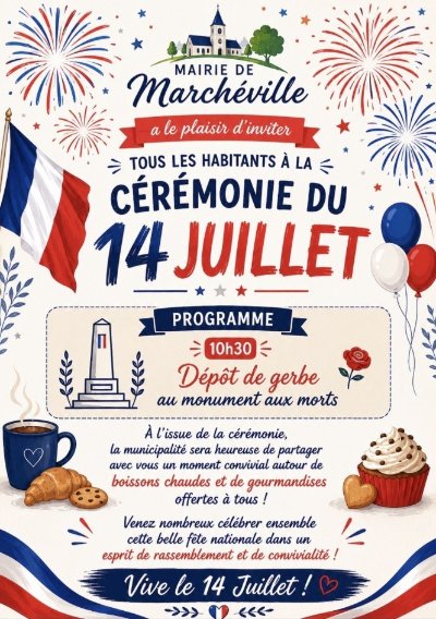Fête de 14 juillet à Marchéville