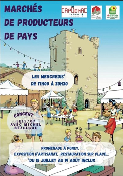 Marché de producteurs de pays à Capdenac le haut