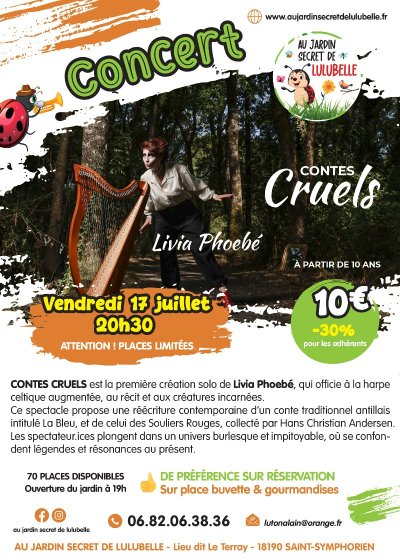 Spectacle "Contes Cruels" par Livia Phoebé