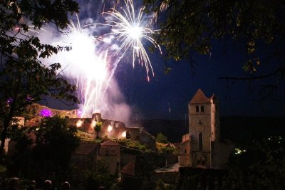 Feu d'Artifice à Saint-Cirq Lapopie