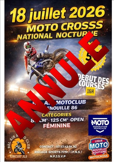 ANNULÉ Motocross nocturne de Bel Air