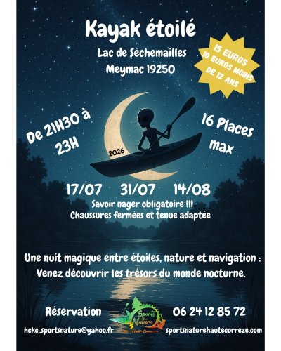 Kayak étoilé