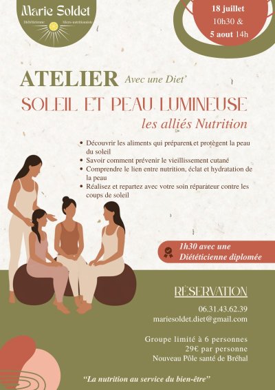Atelier avec une diet : rétention d'eau et jambes lourdes