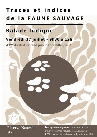 BALADE DÉCOUVERTE : TRACES ET INDICES DE LA FAUNE SAUVAGE