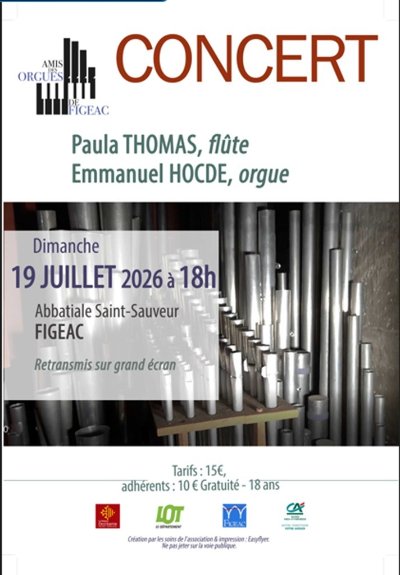 Concert des Amis des Orgues à Figeac