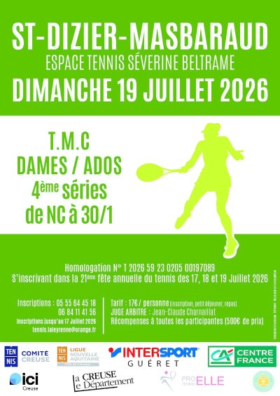 Tournoi TMC Dames / ados